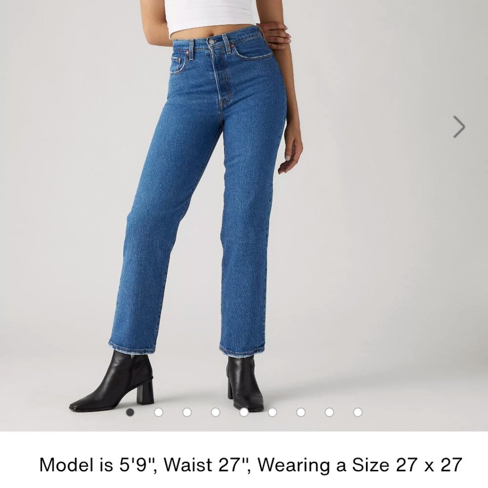 Levi's ribcage straight ankle jeans